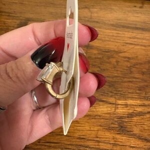 Gold-Tone Women's ‘Ring’ Earrings